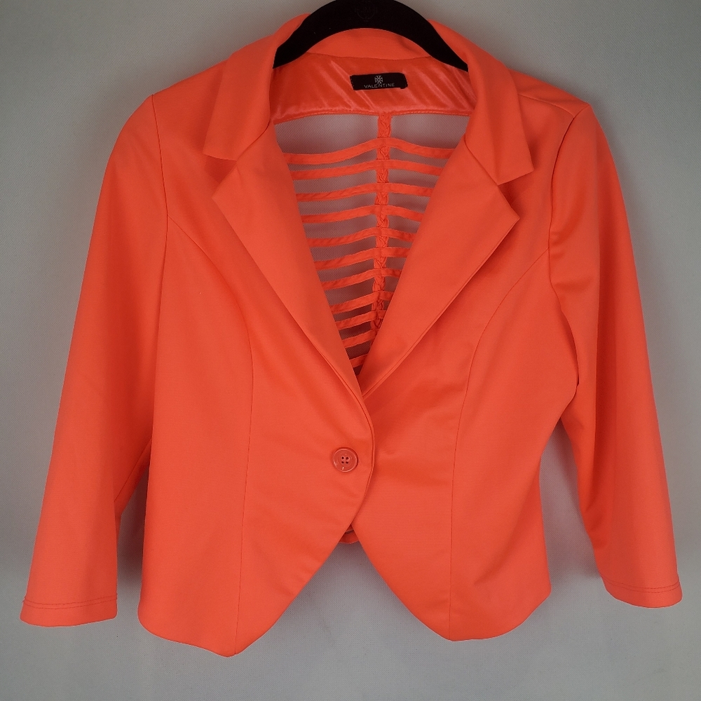 Valentine Orange Blazer Size M